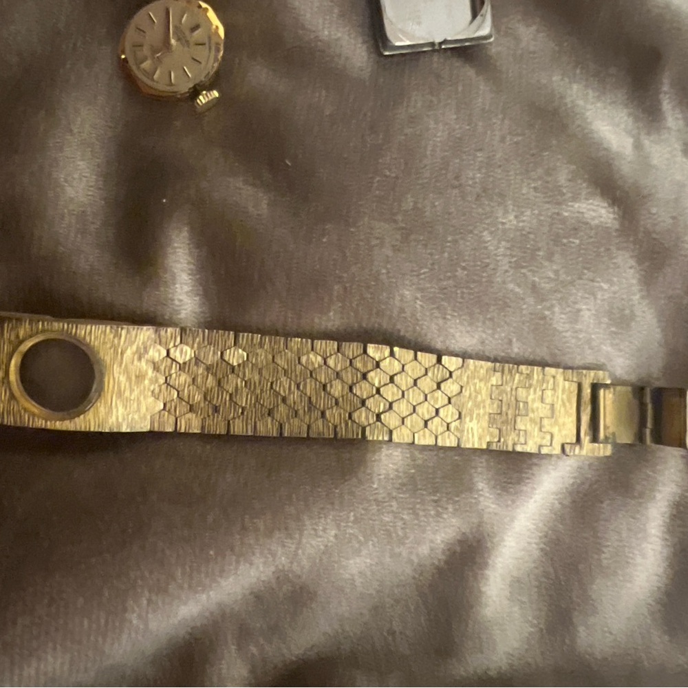 Gold Textured Watch Band